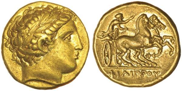 1 Stater Macedonian Kingdom (800BC-146BC) Gold Philip II of Macedon (382 BC - 336 BC)