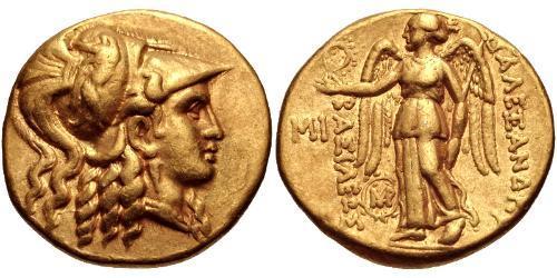 1 Stater Imperio seléucida (312BC-63 BC) Oro Seleuco I Nicátor(358BC-281BC)