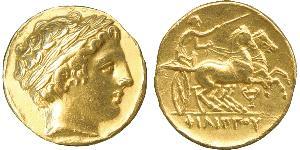 1 Stater Reino de Macedonia (800BC-146BC) Oro Philip II of Macedon (382 BC - 336 BC)