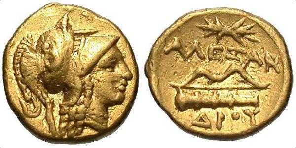 1 Stater Reino de Macedonia (800BC-146BC) Oro Alejandro III de Macedonia (356BC-323BC)