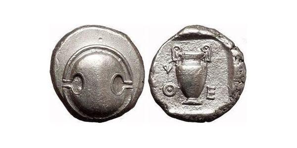 1 Stater Beocia Plata 