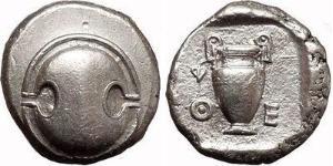 1 Stater Boeotia Silver 