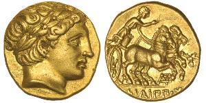 1 Stater 馬其頓王國 (808 BC - 168 BC) 金 Philip II of Macedon (382 BC - 336 BC)