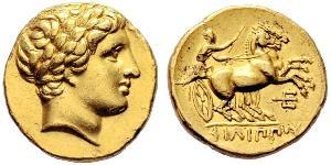 1 Stater 馬其頓王國 (808 BC - 168 BC) 金 Philip II of Macedon (382 BC - 336 BC)