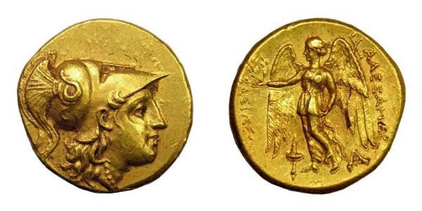 1 Stater 馬其頓王國 (808 BC - 168 BC) 金 亚历山大大帝 (356BC-323BC)