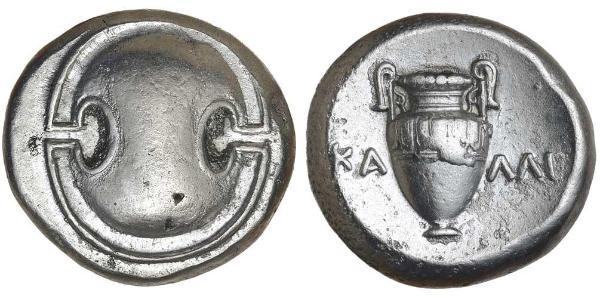 1 Stater Boeotia 銀 