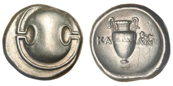 1 Stater Boeotia 銀 