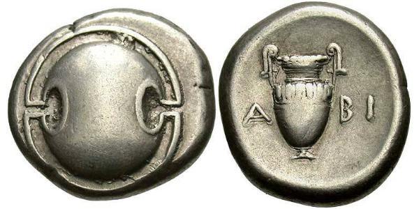 1 Stater Boeotia 銀 