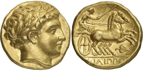 1 Statere Regno di Macedonia (800BC-146BC) Oro Philip II of Macedon (382 BC - 336 BC)