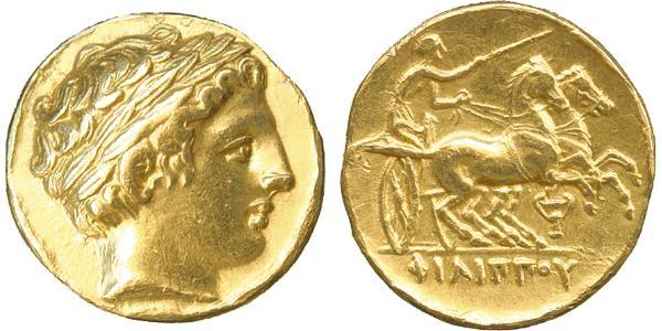 1 Statere Regno di Macedonia (800BC-146BC) Oro Philip II of Macedon (382 BC - 336 BC)