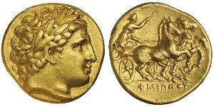 1 Statère Royaume de Macédoine (800BC-146BC) Or Philip II of Macedon (382 BC - 336 BC)