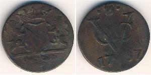 1 Stiver Dutch Republic (1581 - 1795) Copper 