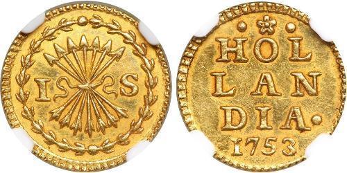 1 Stiver Republik der Sieben Vereinigten Provinzen (1581 - 1795) Gold 
