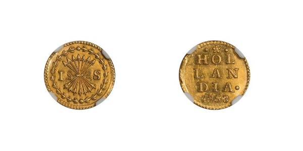 1 Stiver Republik der Sieben Vereinigten Provinzen (1581 - 1795) Gold 