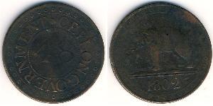 1 Stiver Königreich Großbritannien (1707-1801) / Sri Lanka / Vereinigtes Königreich von Großbritannien und Irland (1801-1922) Kupfer 