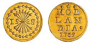 1 Stiver Provincias Unidas de los Países Bajos (1581 - 1795) Oro 