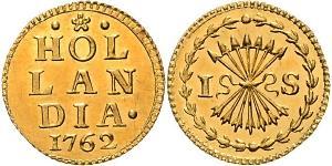 1 Stiver Provincias Unidas de los Países Bajos (1581 - 1795) Oro 