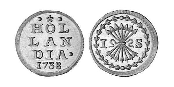 1 Stiver Provincias Unidas de los Países Bajos (1581 - 1795) Oro 