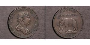 1 Stiver Regno Unito di Gran Bretagna e Irlanda (1801-1922) / Sri Lanka Rame Giorgio III (1738-1820)