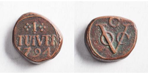 1 Stuiver 荷蘭共和國 (1581 - 1795) 銅 