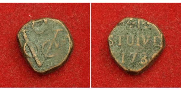 1 Stuiver 荷蘭共和國 (1581 - 1795) 銅 