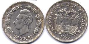 1 Sucre Ecuador Kupfer/Nickel 