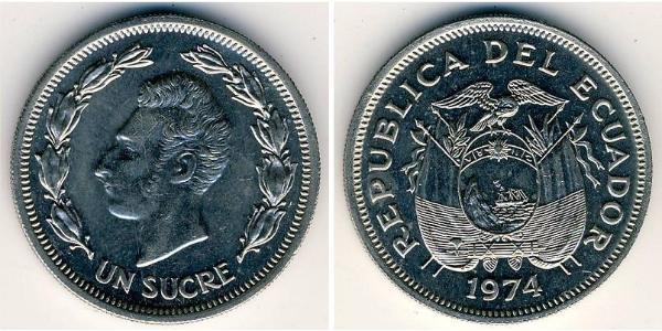 1 Sucre Ecuador Kupfer/Nickel 