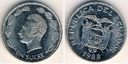 1 Sucre Ecuador Nickel/Stahl 