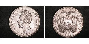 1 Sucre Ecuador Plata Antonio José de Sucre (1795 - 1830)