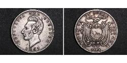 1 Sucre Ecuador Silber Antonio José de Sucre (1795 - 1830)