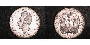 1 Sucre Ecuador Silber Antonio José de Sucre (1795 - 1830)