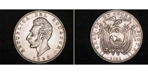 1 Sucre Ecuador Silber Antonio José de Sucre (1795 - 1830)