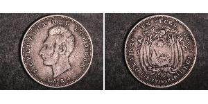 1 Sucre Ecuador Silber Antonio José de Sucre (1795 - 1830)