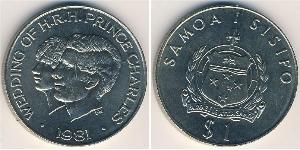 1 Tala Samoa Copper/Nickel 