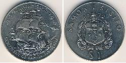 1 Tala Samoa Níquel/Cobre 