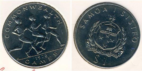 1 Tala Samoa Níquel/Cobre 