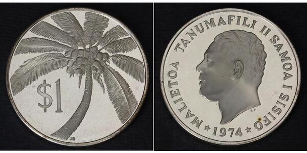 1 Tala Samoa Silver 