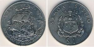 1 Tala Samoa 銅/镍 