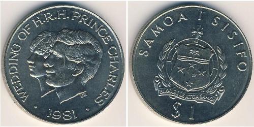1 Tala Samoa 銅/镍 