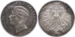 1 Taler Principauté de Schwarzbourg-Sondershausen (1599-1920) Argent 