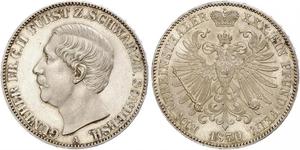 1 Taler Schwarzburgo-Sondershausen (1599-1920) Plata 