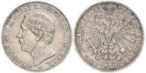 1 Taler Schwarzburgo-Sondershausen (1599-1920) Plata 