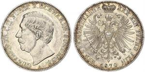 1 Taler Schwarzburgo-Sondershausen (1599-1920) Plata 