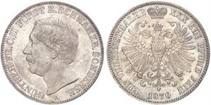 1 Taler Schwarzburgo-Sondershausen (1599-1920) Plata 