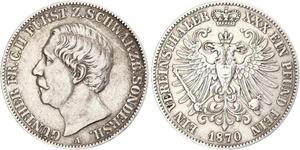 1 Taler Schwarzburgo-Sondershausen (1599-1920) Plata 