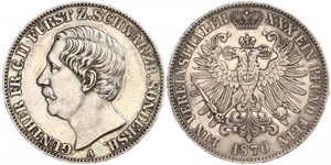 1 Taler Schwarzburgo-Sondershausen (1599-1920) Plata 