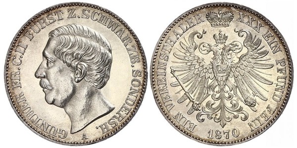 1 Taler Schwarzburg-Sondershausen (1599-1920) Silver 