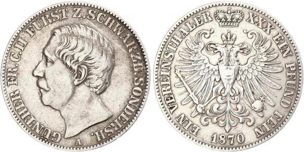 1 Taler Шварцбург-Зондерсгаузен (1599-1920) Серебро 