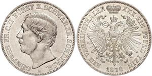 1 Taler Schwarzburg-Sondershausen (1599-1920) Срібло 