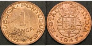 1 Tanga India portoghese (1510-1961) Bronzo 